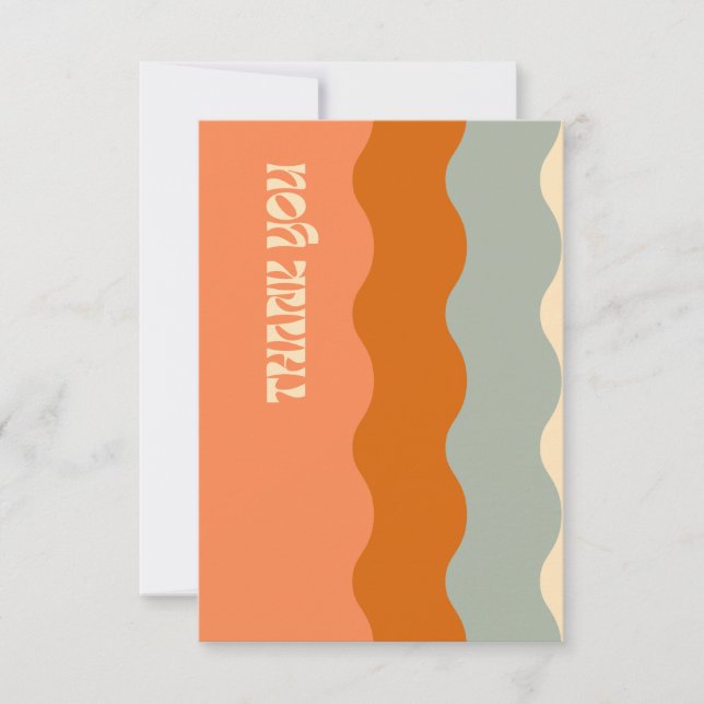 Cartão De Agradecimento Obrigado - Brilhante (Frente)