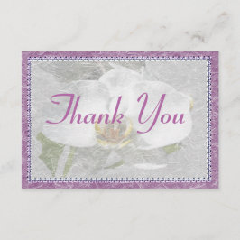 Cartão De Agradecimento Obrigado brilhante da orquídea você