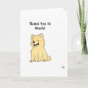 Cartão De Agradecimento Obrigado Cachorro 1