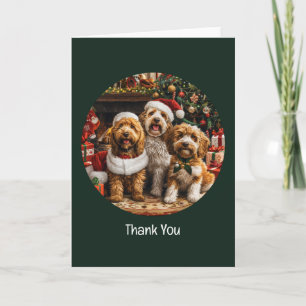 Cartão De Agradecimento Obrigado Cachorros De Cachorro De Goldendoodle
