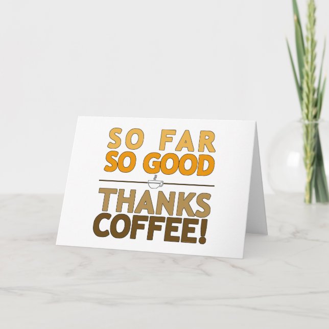 Cartão De Agradecimento Obrigado Café (Frente)