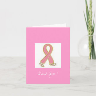 Cartão De Agradecimento Obrigado, cancer mamário