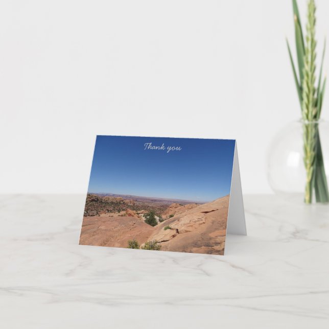 Cartão De Agradecimento Obrigado - Canyonlands (Frente)
