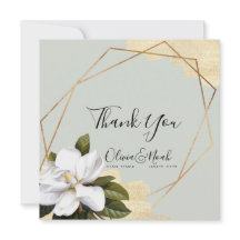Obrigado Casamento Magnólia Salvia