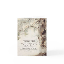 Obrigado Casamento Rústico Árvore Antiga