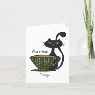 Cartão De Agradecimento Obrigado Cat