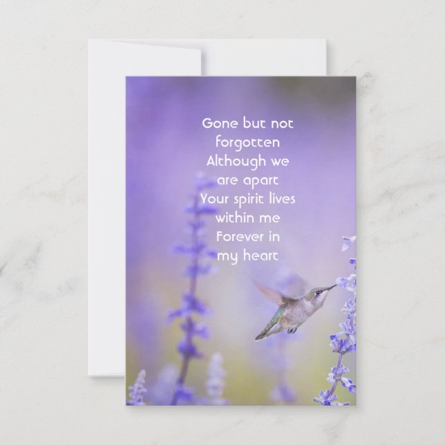 Cartão De Agradecimento Obrigado Celebração Funeral Memorial da Vida (Frente)