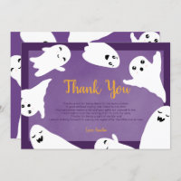 Obrigado chá de fraldas de fantasmas roxos do Hall