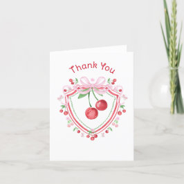 Cartão De Agradecimento Obrigado, Chá de panela Cherry