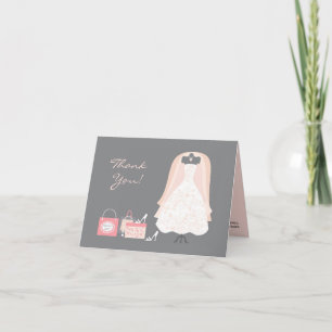 Cartão De Agradecimento Obrigado Chá de panela Folheto