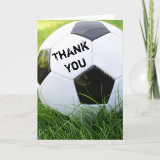 Cartão De Agradecimento Obrigado Clássica Bola De Futebol