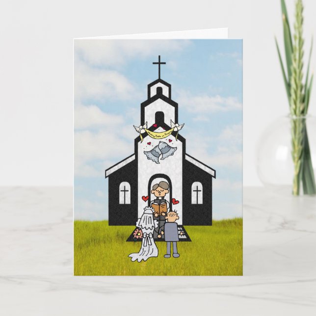 Cartão De Agradecimento Obrigado Clergyman (Frente)