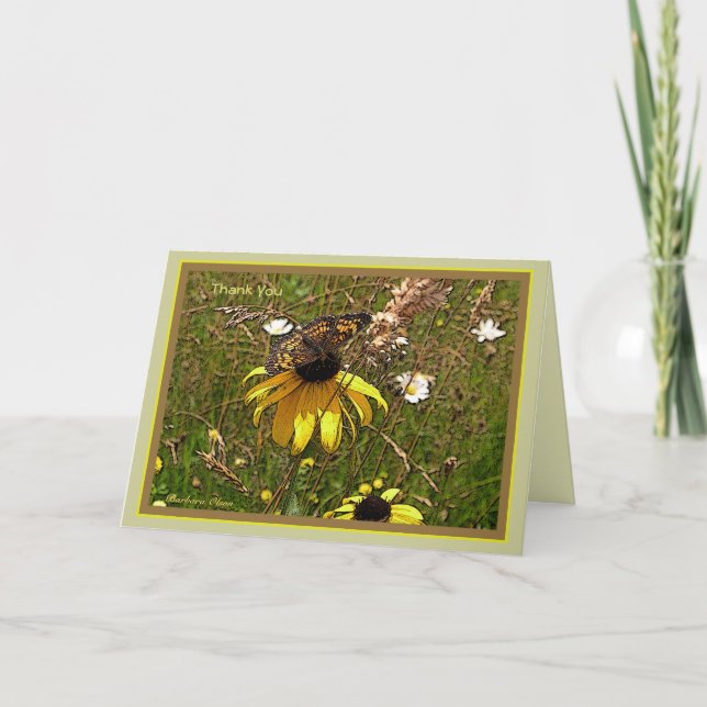 Cartão De Agradecimento Obrigado:Com Citação (Frente)