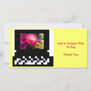 Cartão De Agradecimento Obrigado computador original Bk & mães