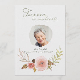 Cartão De Agradecimento Obrigado cor-de-rosa da grinalda da aguarela da