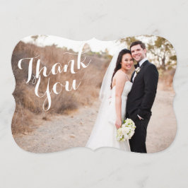 Cartão De Agradecimento Obrigado da foto do casamento você suporta o