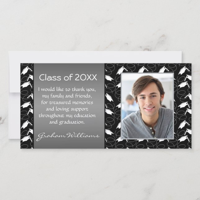 Cartão De Agradecimento Obrigado da graduação do almofariz você (Frente)