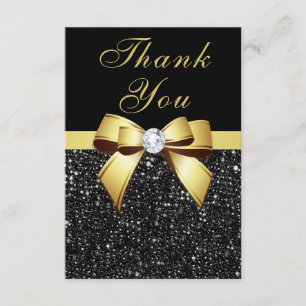 Cartão De Agradecimento Obrigado da graduação você enegrece o arco Dourado