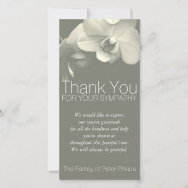 Cartão De Agradecimento Obrigado da simpatia do caqui da orquídea você