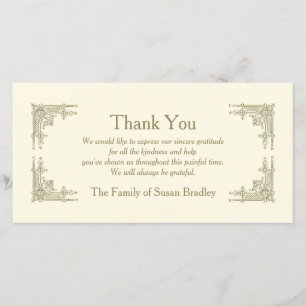 Cartão De Agradecimento Obrigado da simpatia do estilo 1 do art deco você