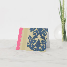 Cartão De Agradecimento Obrigado Damasco