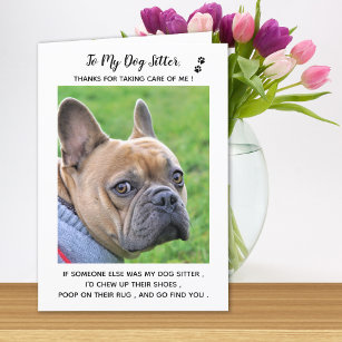Cartão De Agradecimento Obrigado de Fotografia Pet Care Pet Care de Cachor