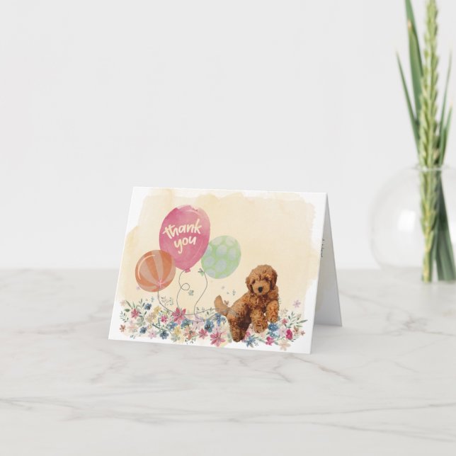 Cartão De Agradecimento Obrigado de você e do seu rabisco de ouro (Frente)