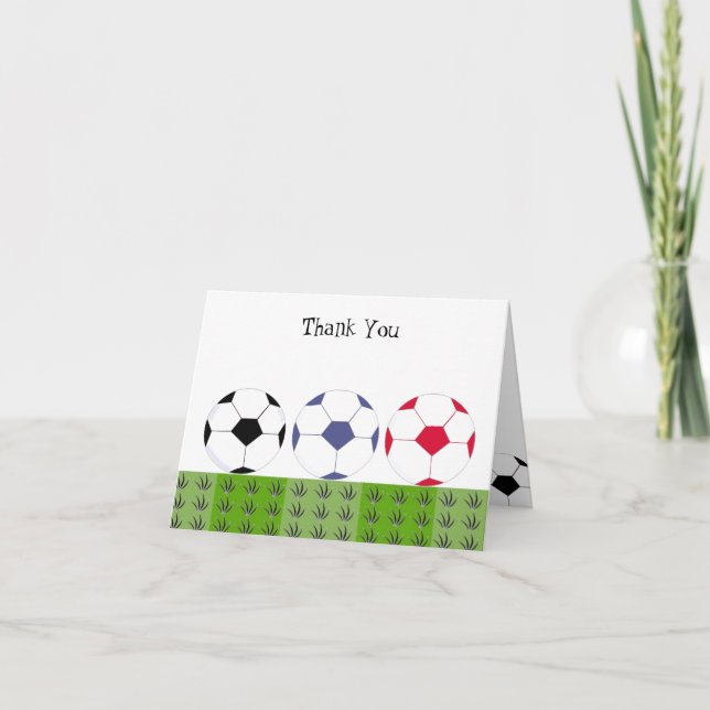 Cartão De Agradecimento Obrigado Design De Esportes (Frente)