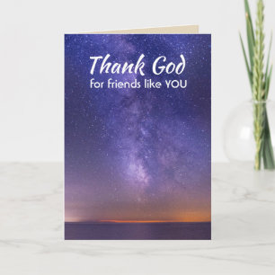 Cartão De Agradecimento Obrigado Deus para Amigos como você Boa Noite Via 