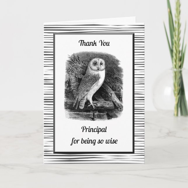 Cartão De Agradecimento Obrigado Diretor por ser tão sábio (Frente)