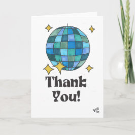Cartão De Agradecimento Obrigado Disco Ball 1 Card