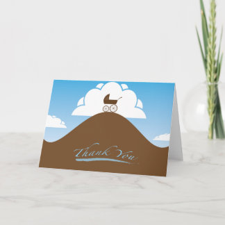 Cartão De Agradecimento obrigado do chá de fraldas