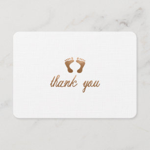 CARTÃO DE AGRADECIMENTO OBRIGADO DO CHÁ DE FRALDAS VOCÊ CARD-FLAT