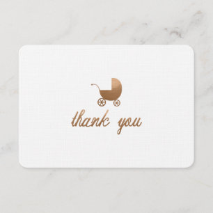 CARTÃO DE AGRADECIMENTO OBRIGADO DO CHÁ DE FRALDAS VOCÊ CARD-FLAT