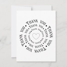 Cartão De Agradecimento "Obrigado do fundo do meu coração"