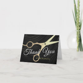 Cartão De Agradecimento Obrigado do Hairstylist do cabeleireiro você