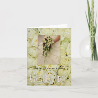 Cartão De Agradecimento Obrigado do padrinho Bridesman