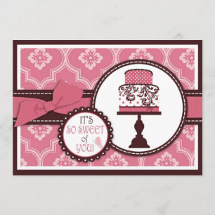 Cartão De Agradecimento Obrigado doce do bolo você