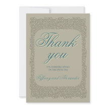 Obrigado elegante castanho de local personalizado 