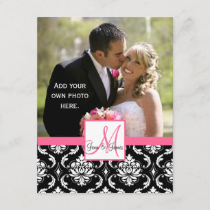 Cartão De Agradecimento Obrigado elegante da foto do casamento tema