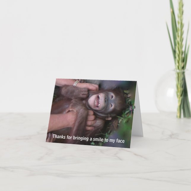 Cartão De Agradecimento Obrigado em um momento difícil (Frente)