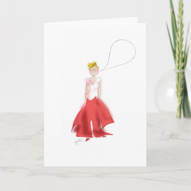 Cartão De Agradecimento Obrigado. Estou sem palavras (Frente)