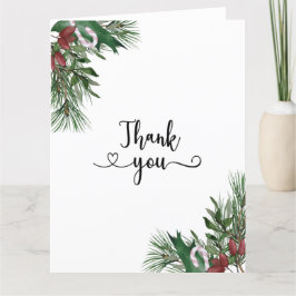 Cartão De Agradecimento Obrigado Evergreen