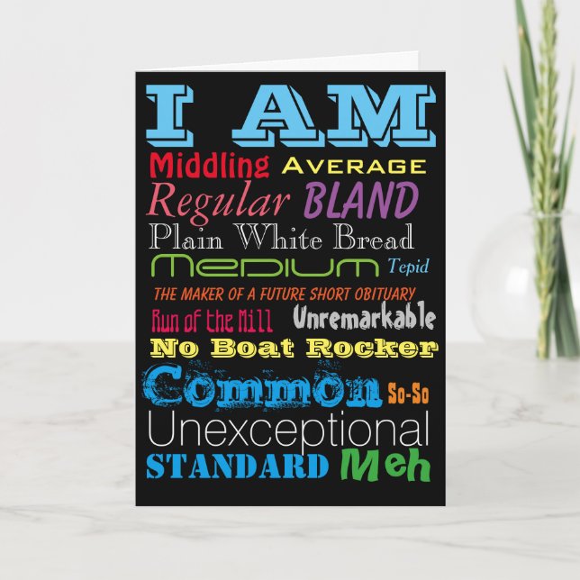 Cartão De Agradecimento Obrigado fazendo me sentir importante (Frente)