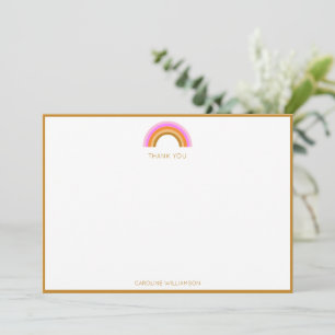 Cartão De Agradecimento Obrigado Festa de Aniversário Personalizada Boho A