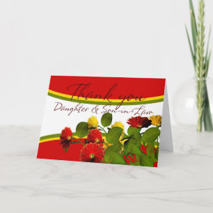 Cartão De Agradecimento Obrigado filha e genro