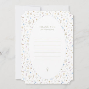 Cartão De Agradecimento Obrigado, flat - storybook blue