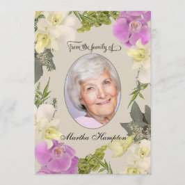 Cartão De Agradecimento Obrigado floral da simpatia da foto você com