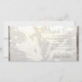 Cartão De Agradecimento Obrigado floral elegante da simpatia do teste