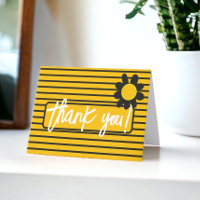 Obrigado Flores Amarelas Negras